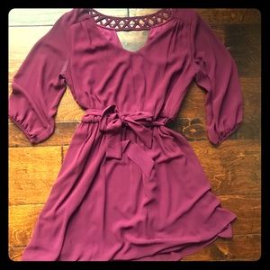 A. Byer long sleeve mini dress